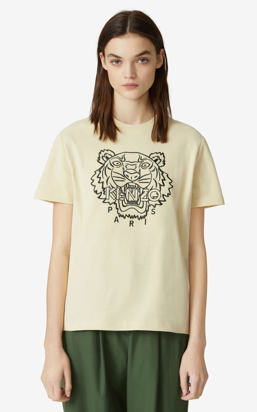 Camisetas Kenzo Loose Tiger Mujer Marrones - SKU.2271246